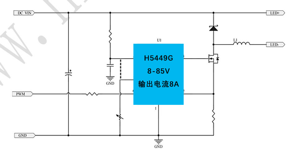 H5449G���������o�˙C������оƬ����24V/36V/48V/72V��6V12V9V /8A��QNCL30160