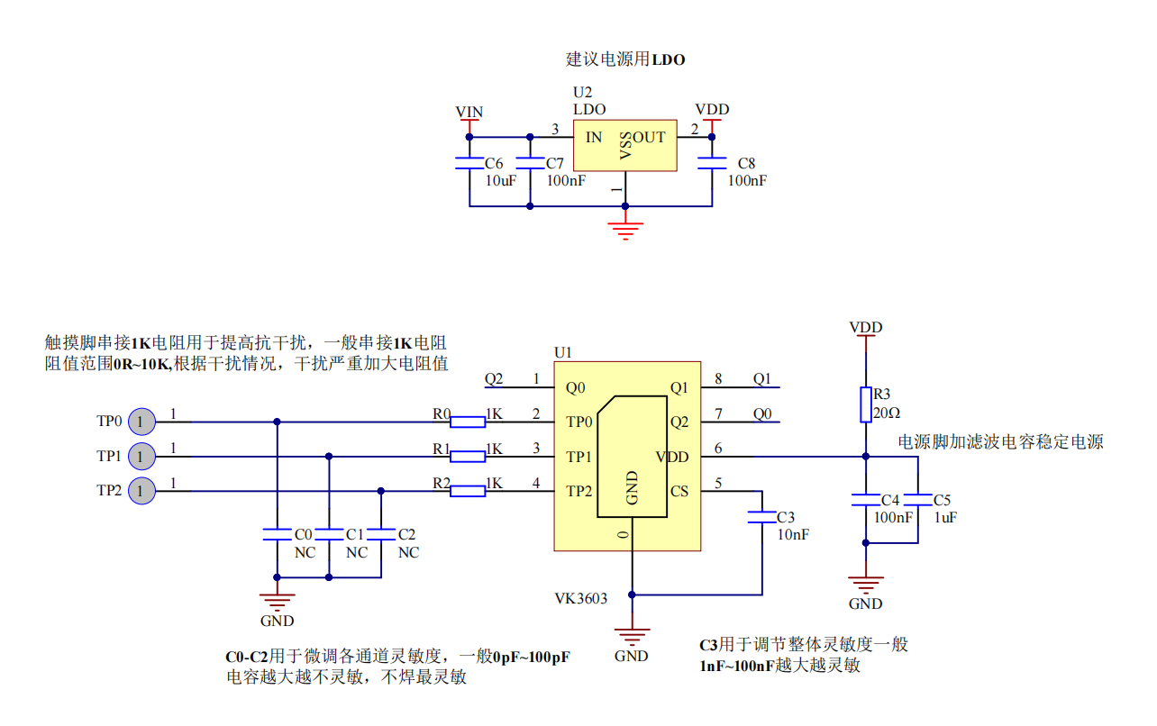 VK3603 ESOP8 ֱ��ݔ�� �������ɔ_3ͨ���|���|�ؙz�yIC�|��оƬԭ�S