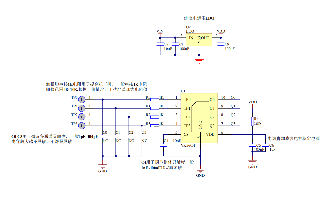 ��С���b���ɔ_4ͨ��/4�I�|���|�ؙz�y(c��)оƬ�|���|��IC-VK36Q4 DFN10 ֱ��ݔ��