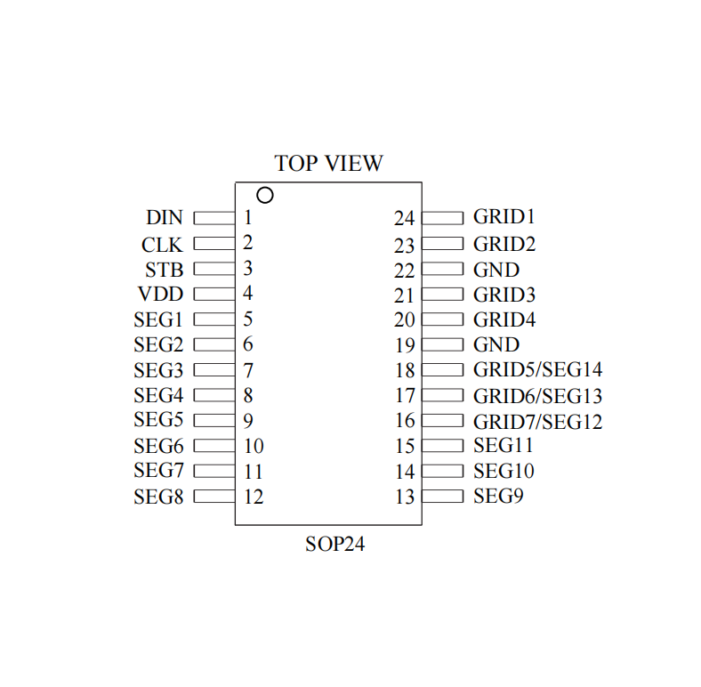 ����ԭ�SLED��оƬVK1624 SOP24���ɔ_���a�ܔ��@��IC 3���ӿ�