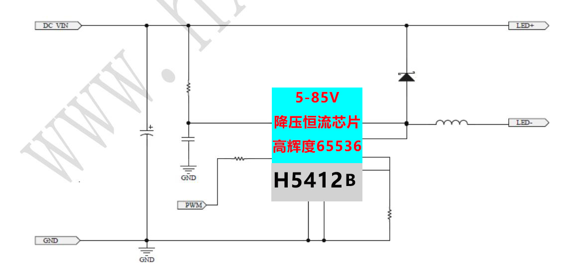100V��������оƬH5412B ݔ��8-85V ݔ��3.3V5V12V�{����ȿ��_0.1%