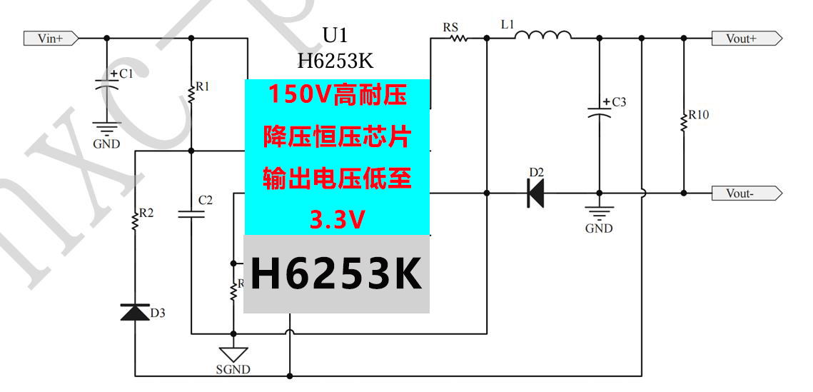 150V�߉�DCDC�����㉺ICоƬH6253K�ݺ� ֧��24V36V48V60V150V�͹���2.5A