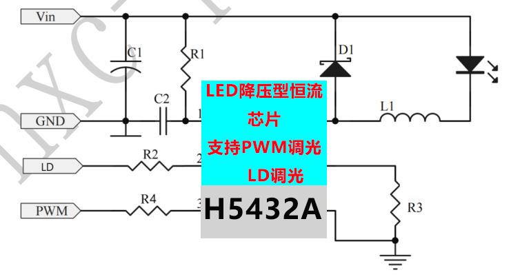 LED�����ͺ���������H5432Aݔ��9V12V24V��·��ꖘOݔ�� ��������IC