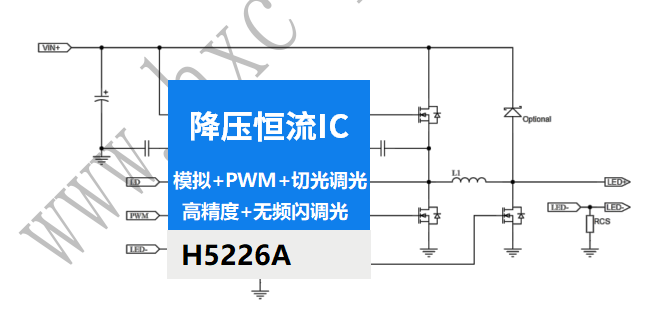H5226A��DC-DC��������LEDоƬ 60V48V36V30V24V����12V6V9V-25A����� ģ�M��PWM���й��{��оƬ