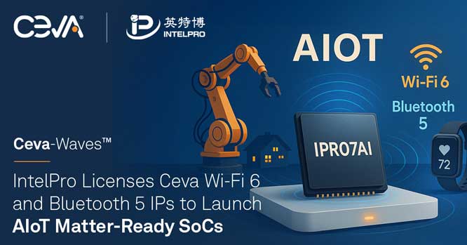 Ӣ�ز��@�� Ceva Wi-Fi 6 ���{(l��n)�� 5 IP �ڙ�(qu��n)����֧�� AIoT Matter �� SoC �ṩ֧��