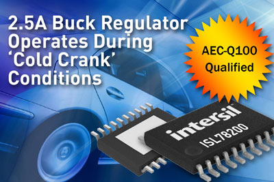 ������܇�䆢�ӕr������2.5A����������ISL78200��Intersil��