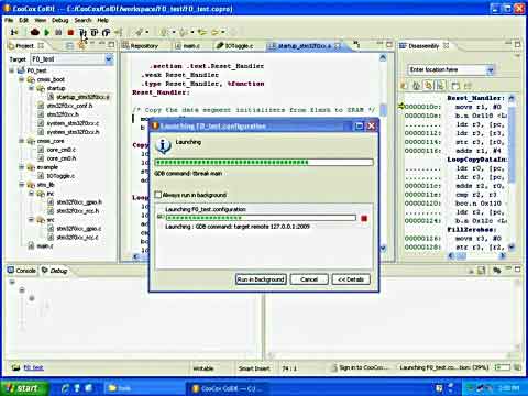 ʹ��Coocox��������STM32F0 Discovery���(xi��ng)Ŀҕ�l