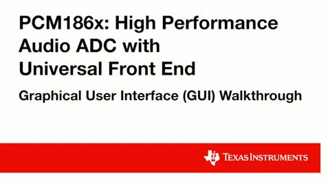 PCM186x - ������ADC�cͨ��ǰ�˵ĈD���Ñ������ݾ�ҕ�l